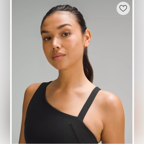 NWT Lululemon Everlux Asymmetrical Tennis Tank Top in Black Size 6 - Picture 10 of 13